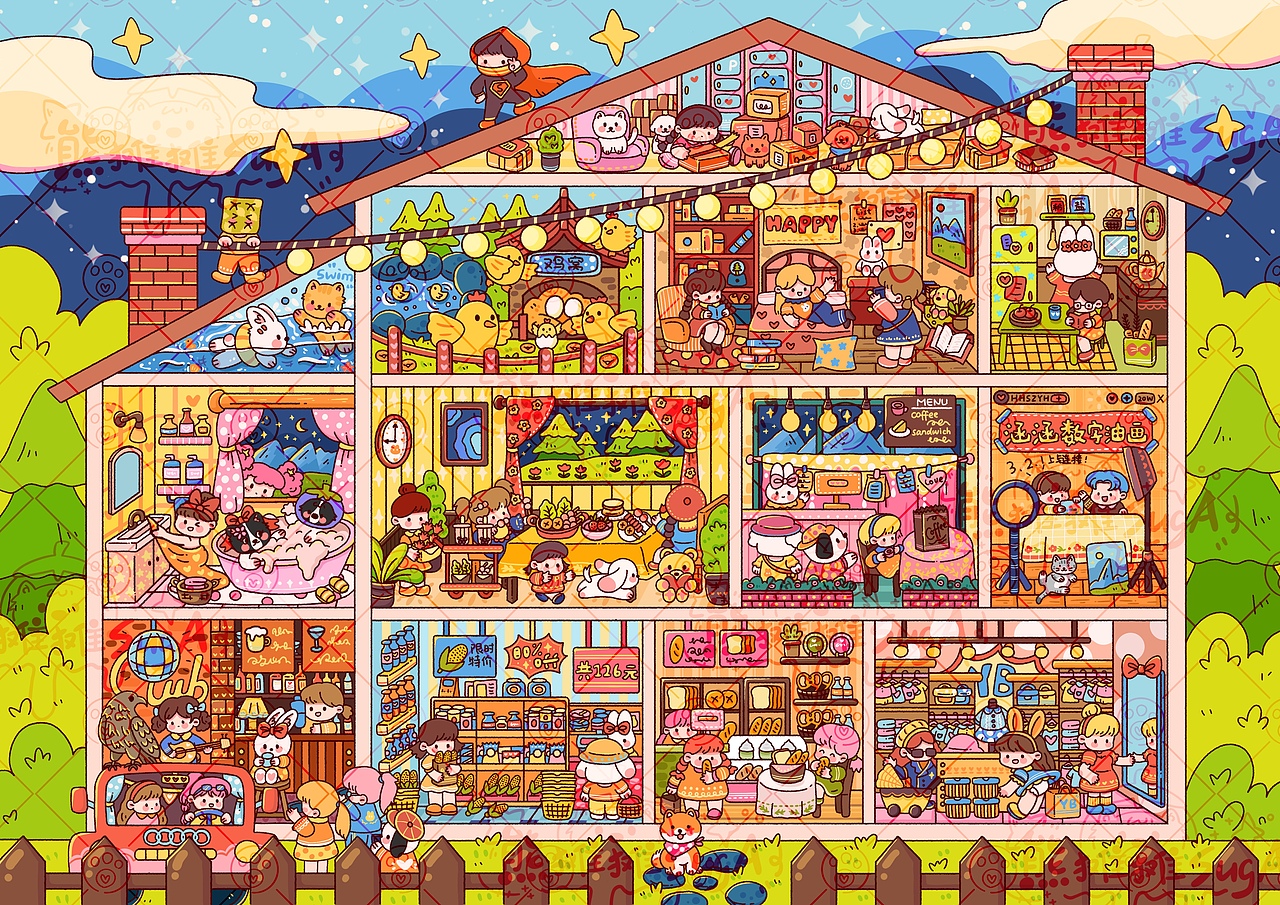 皇家公寓（图ZMzczMjQyMjM2） - 商业插画 - 站酷设计师OrangeJ5ice原创素材 - 站酷ZCOOL