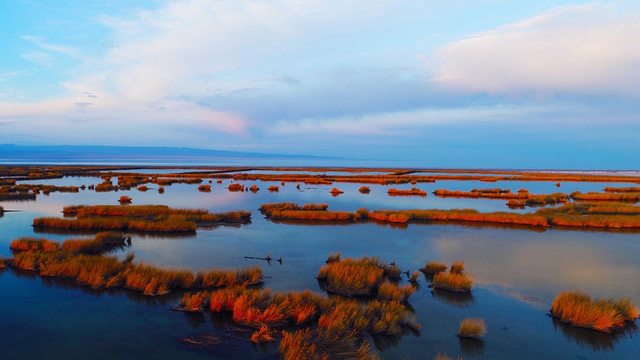航拍下的艾比湖（图ZMTY3ODcxMjEy） - 风光摄影 - 站酷设计师新疆摄影家沈久泉原创素材 - 站酷ZCOOL