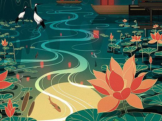 2021中秋节插画