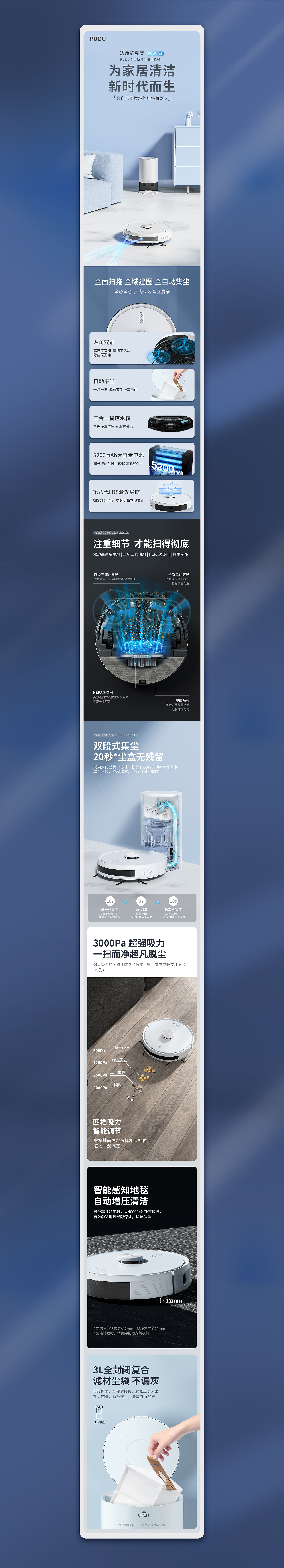扫地机器人 | 详情页（图ZMjc5MTI5MjQ4） - 电商 - 站酷设计师LisaAIGC原创素材 - 站酷ZCOOL