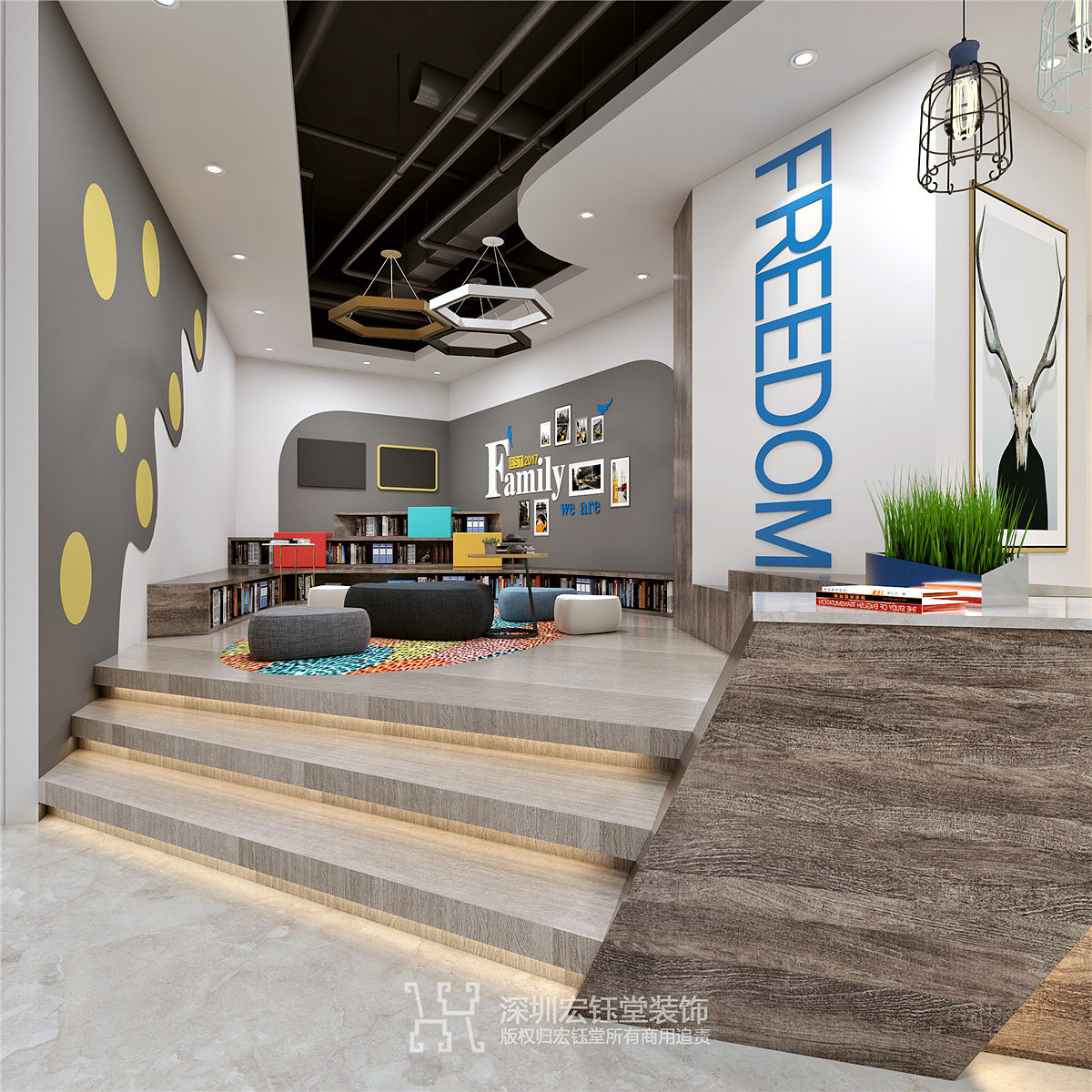 郑州杰森教育|孚瑞德姆少儿英语教育培训中心装修设计