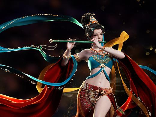敦煌  挽笛