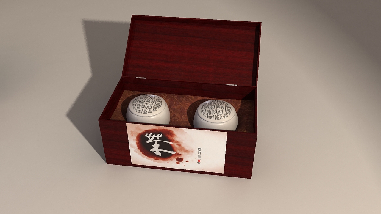 PS早期作品——颜叙堂茶叶包装