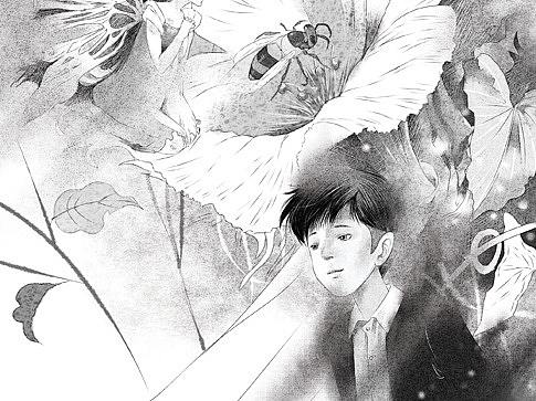 儿童文学黑白插画