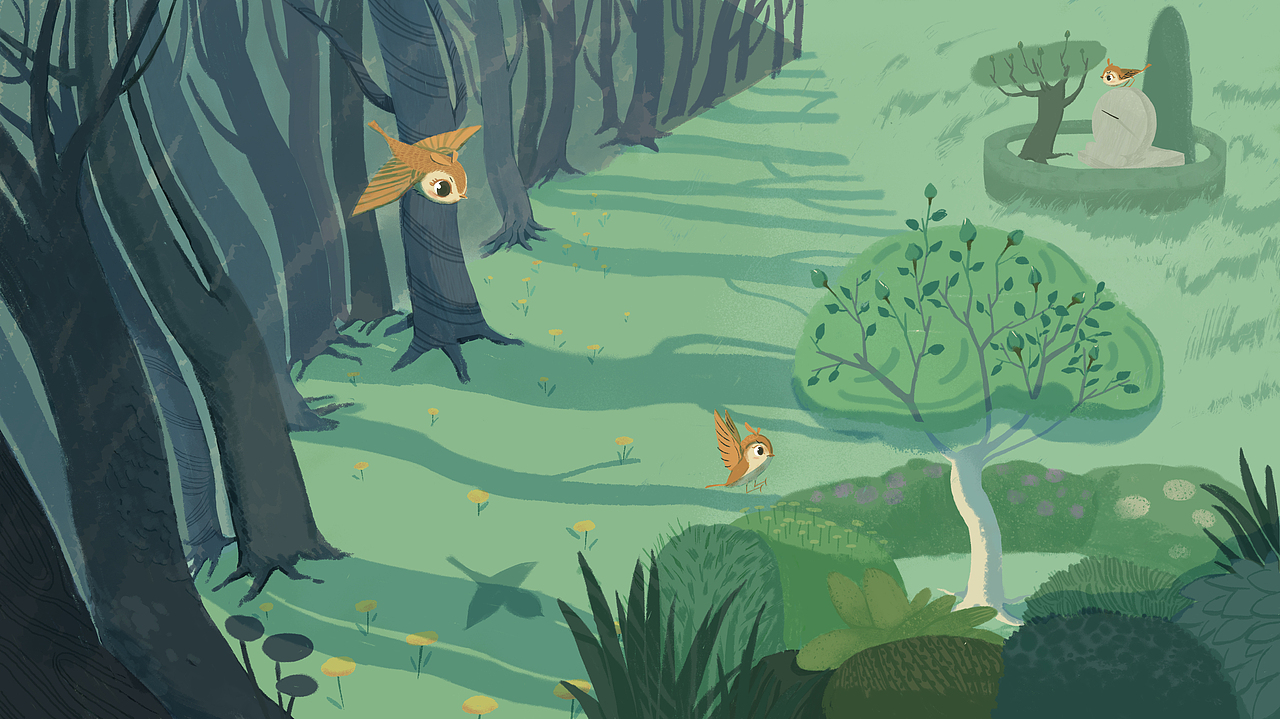 夜莺与玫瑰（图ZMjU3MTU5MDk2） - 绘本 - 站酷设计师虫子在吃我的脑原创素材 - 站酷ZCOOL