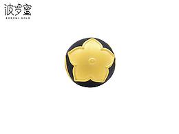 BOROMI GOLD品牌-国风小黑花系列黄金饰品产品图