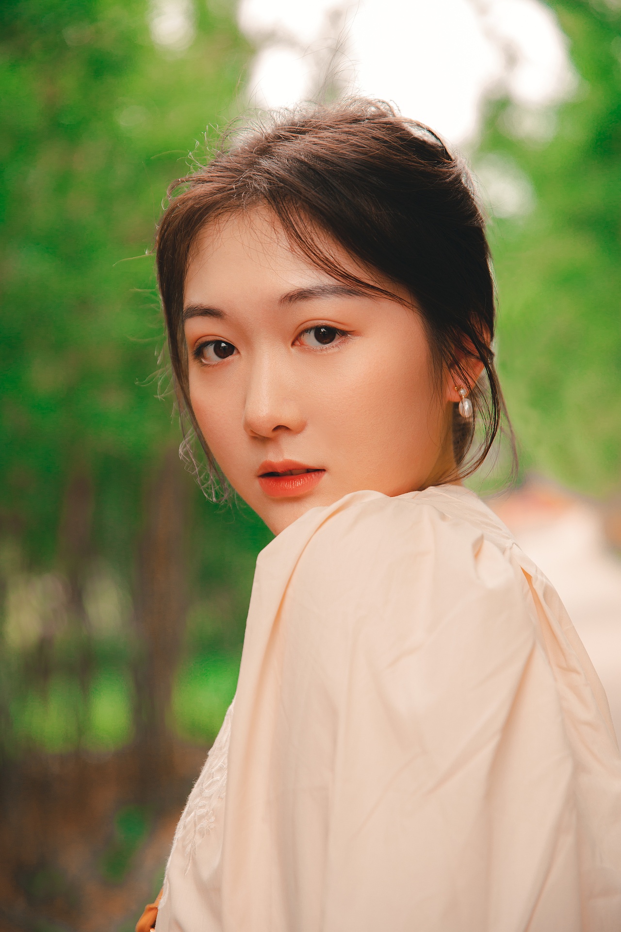 夏日森系法式复古人像摄影