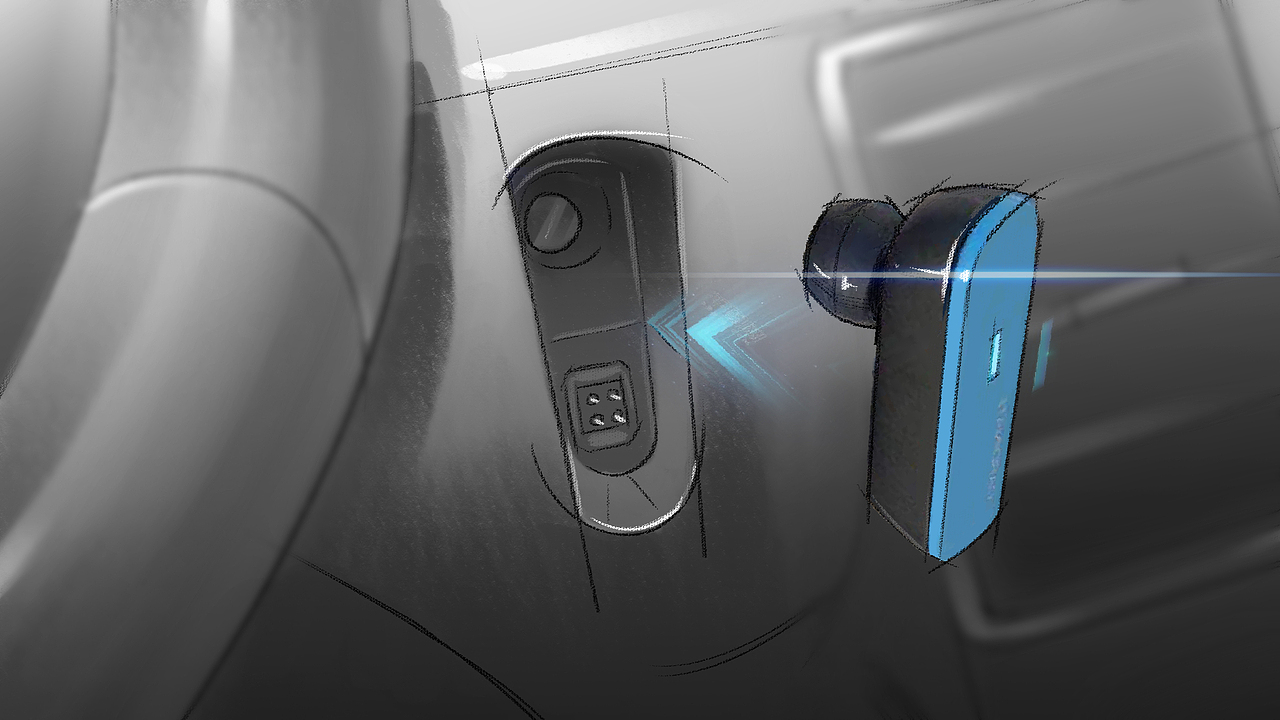 车载蓝牙耳机工业设计