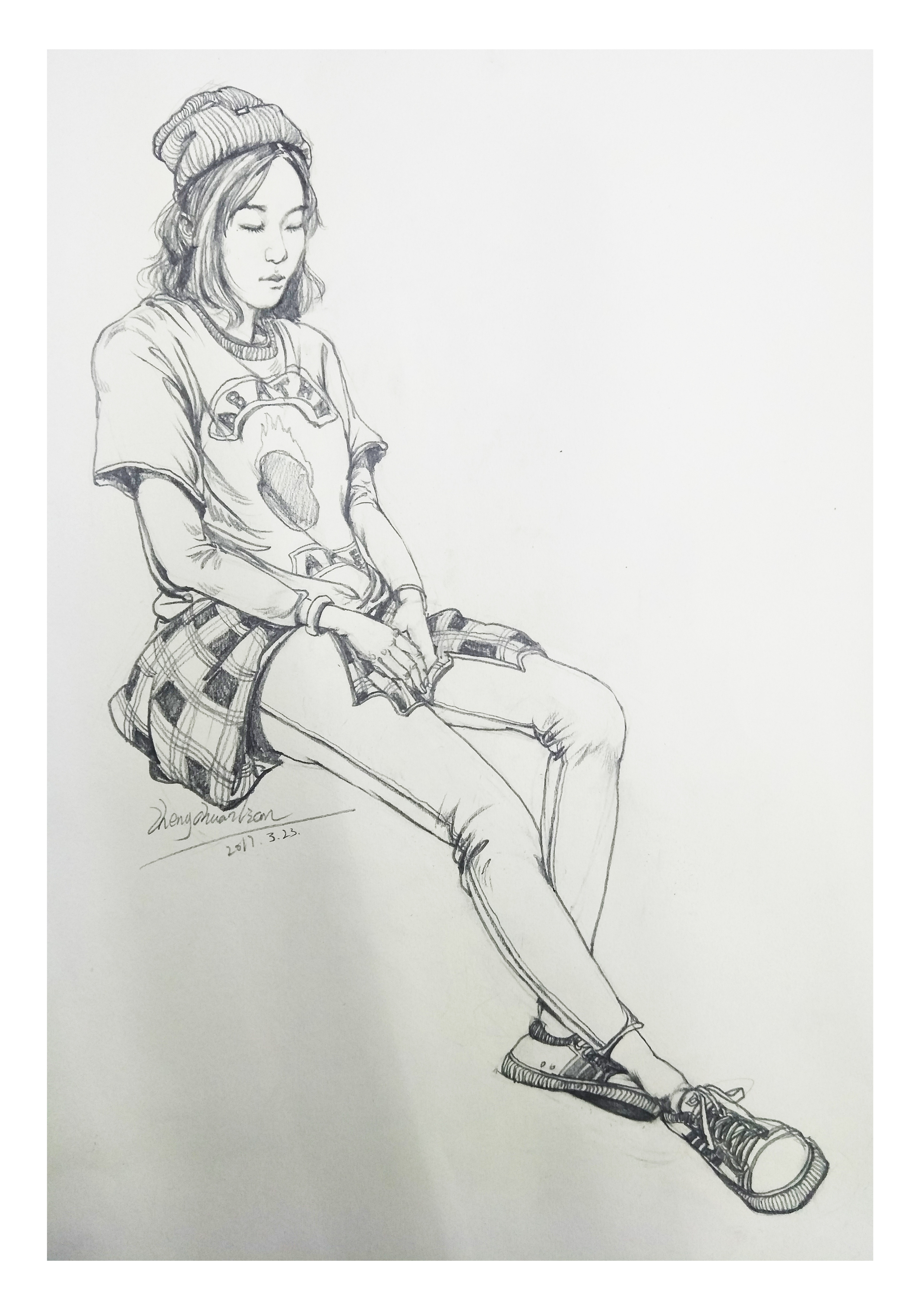 贵州9 1画室郑传链速写作品|纯艺术|绘画|贵州美术网 - 原创作品