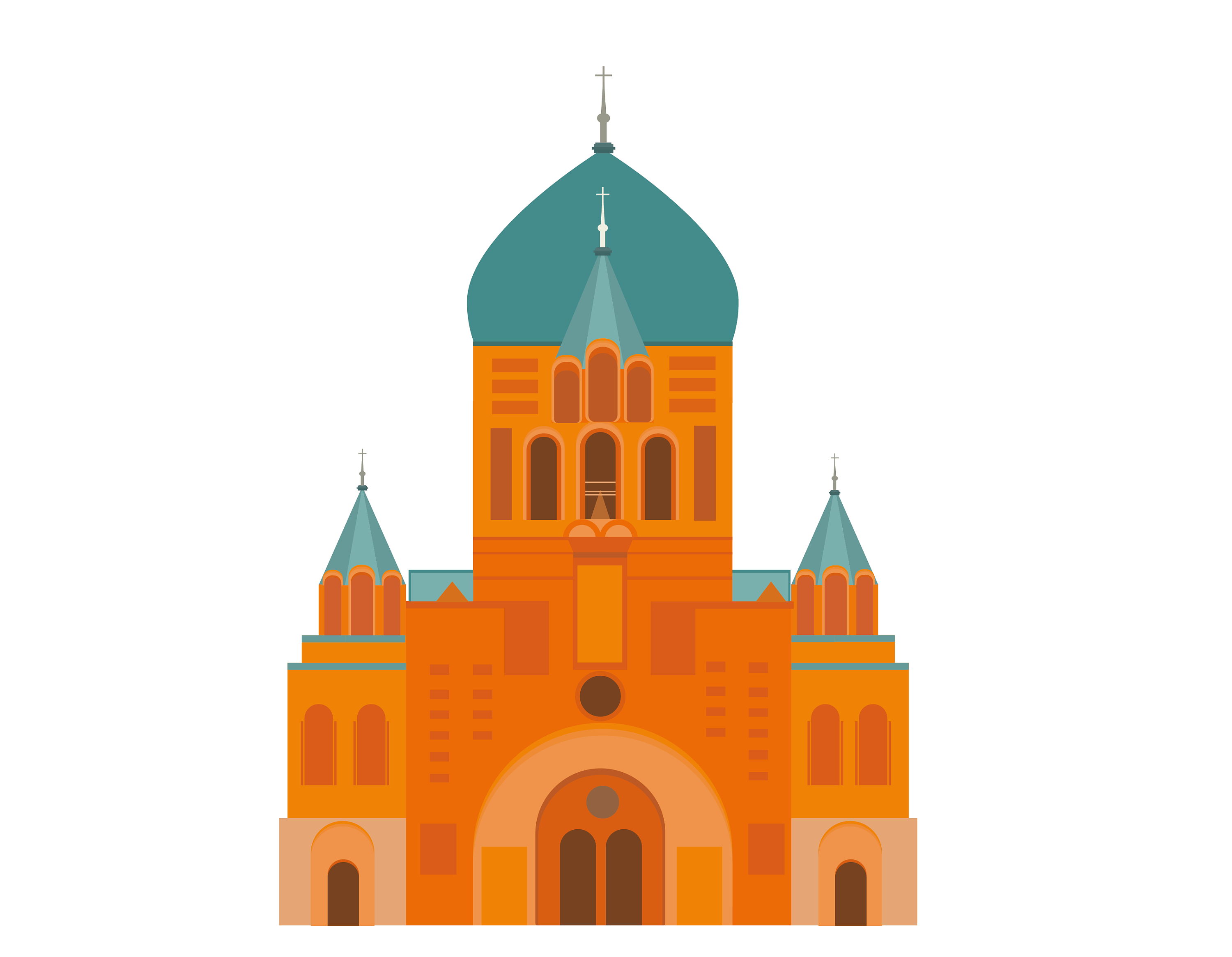 圣巴西利亚大教堂卡通图片