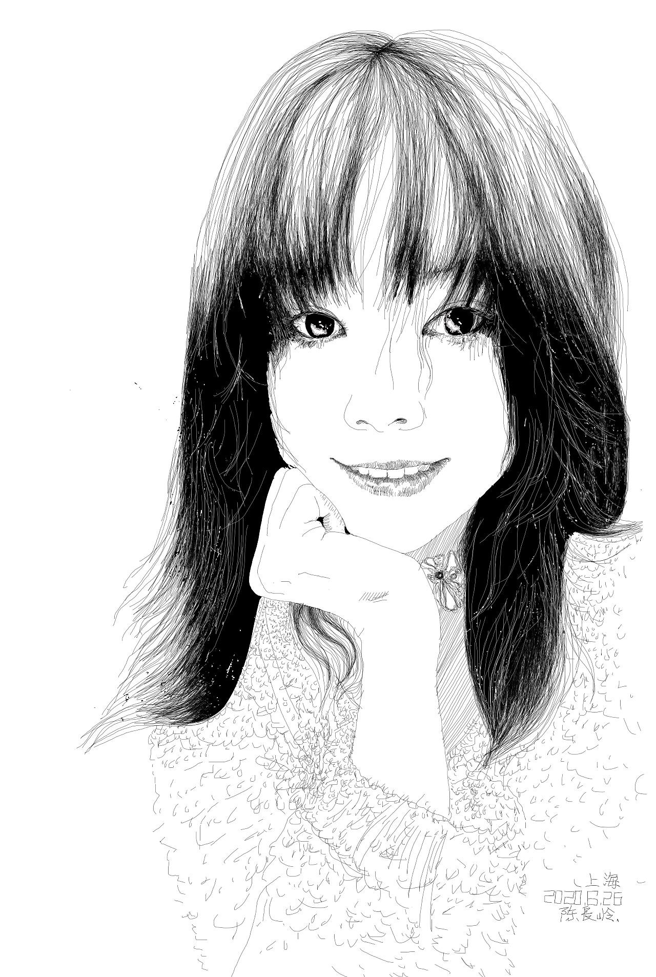 原创绘画作品商业肖像画