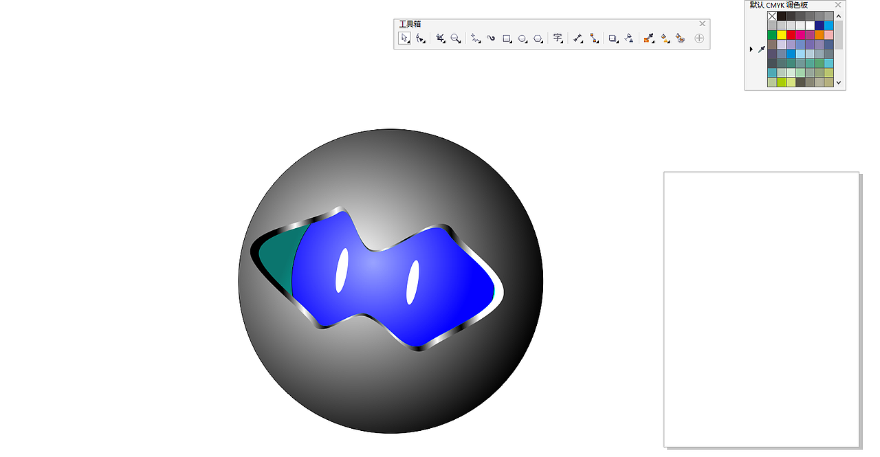 CorelDRAW制作一个立体感的球内精灵（图ZMTU3NjU1NDYw） - IP形象 - 站酷设计师瑶灵铛原创素材 - 站酷ZCOOL