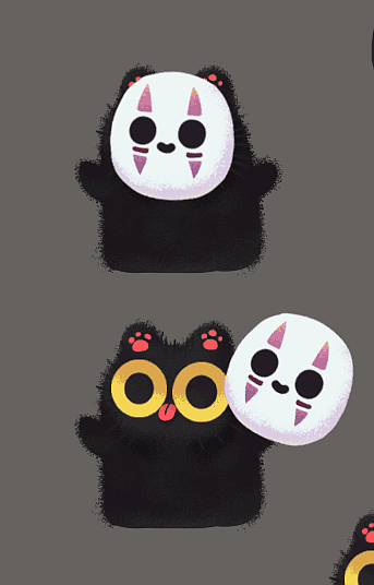 画个无脸男~☆摘掉面具其实是…