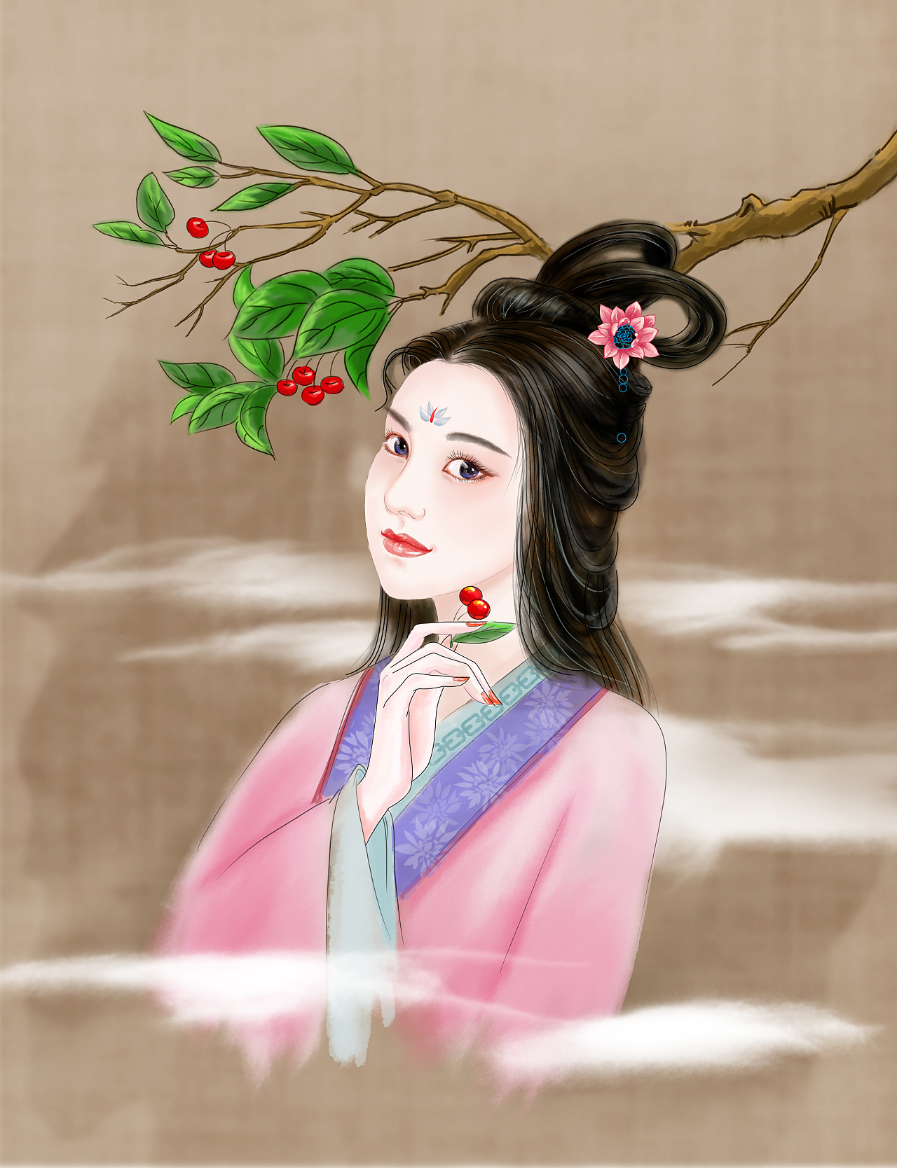 手绘人物插画