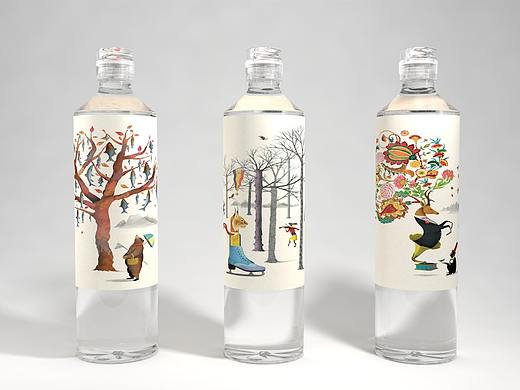 临摹 C4D 矿泉水（个人主页-ZNDcyNDg5NTY=） - 电商 - 站酷设计师苗丽男原创素材 - 站酷ZCOOL