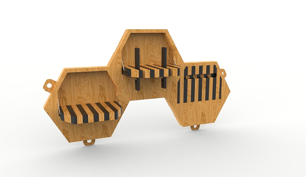 "蜂巢"壁式衣架|工业/产品|生活用品|小红仔zinia_原创作品-站酷zcool