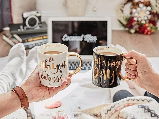 广州新兴咖啡品牌coconut man圣诞系列马克杯项目拍摄