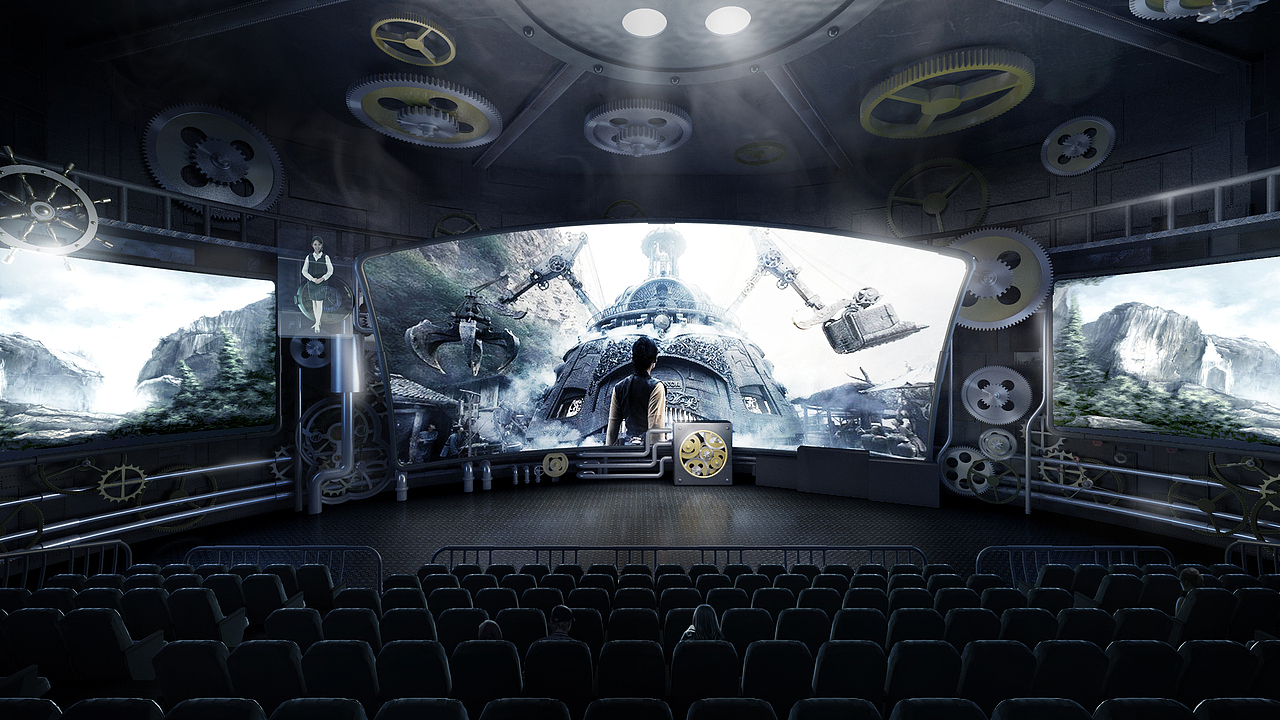 特洛伊木馬主題電影院（圖ZMjkwMDEyMDI4） - 舞臺(tái)美術(shù) - 站酷設(shè)計(jì)師毛豆天空原創(chuàng)素材 - 站酷ZCOOL