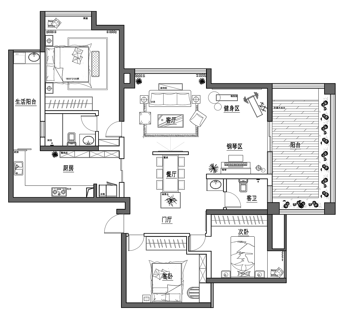 室内平面布置设计
