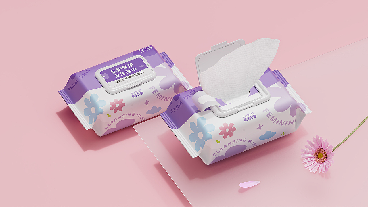 礼想抱福｜私户专用卫生湿巾 / 包装设计