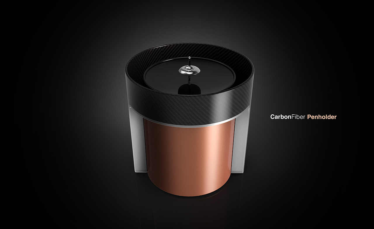 碳纤维笔筒设计