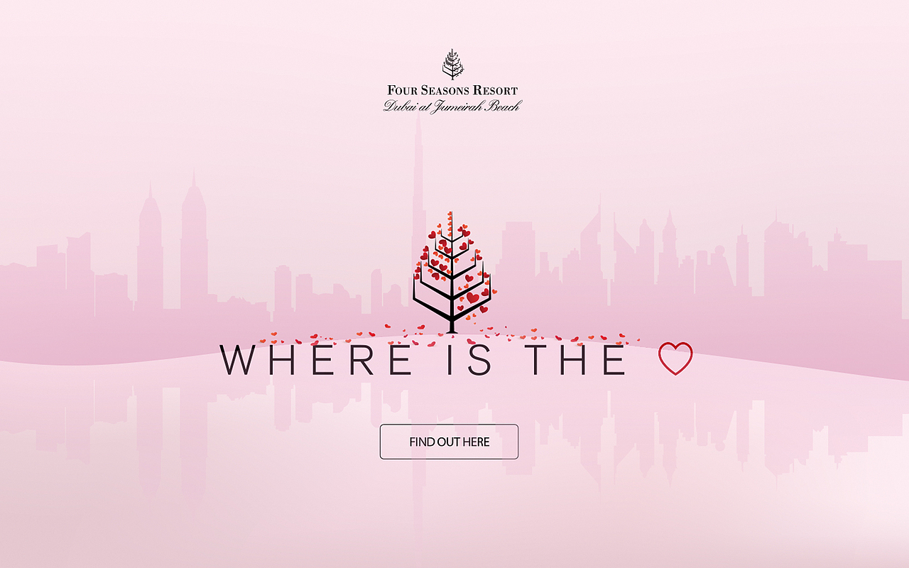 Four Seasons Dubai Valentine's Day Miniwebsit