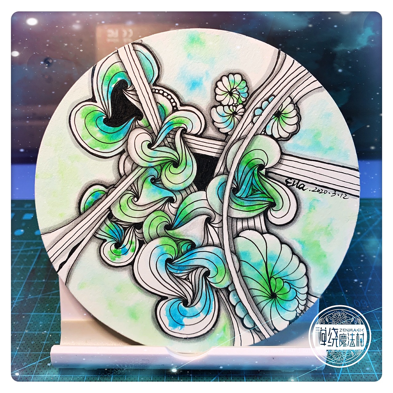 禅：不预设的期待（图ZMjAwMzk2NDQ0） - 艺术插画 - 站酷设计师Ella禅绕花园原创素材 - 站酷ZCOOL