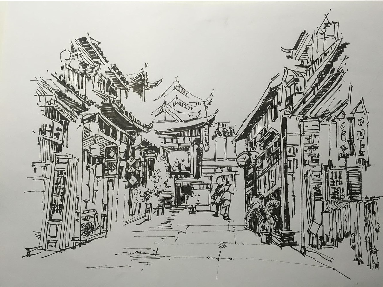 杭州写生手绘（图ZOTU5NjY3MzY=） - 景观设计 - 站酷设计师讹兽原创素材 - 站酷ZCOOL