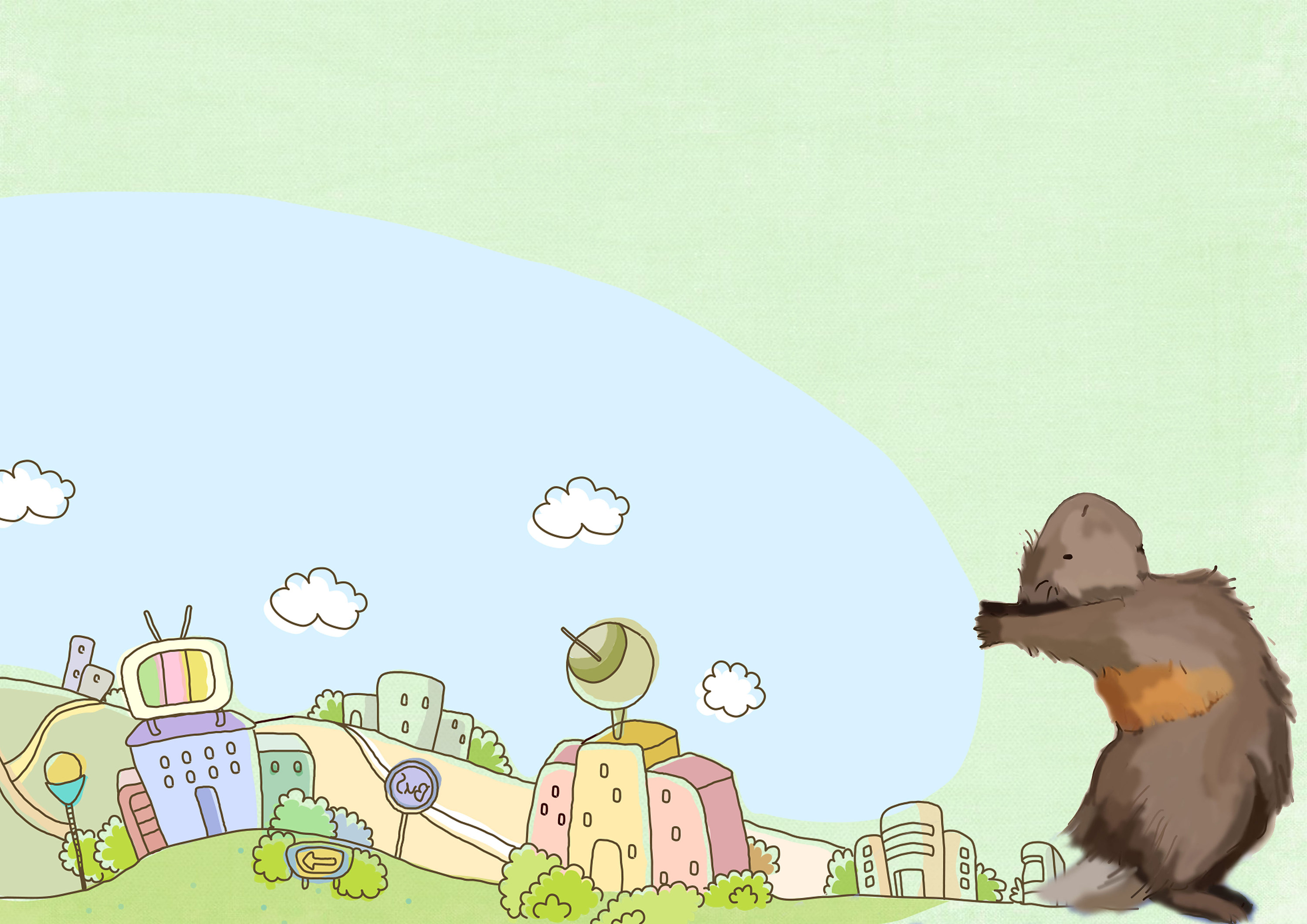 小仓鼠做瑜伽绘本改编|插画|插画习作|summer5i