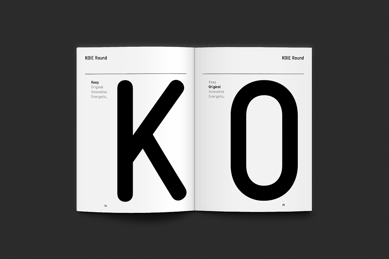 KOIE Round Specimen 字体样本册（图ZMTE0NDI4OTIw） - 字体/字形 - 站酷设计师自然卷舌音原创素材 - 站酷ZCOOL