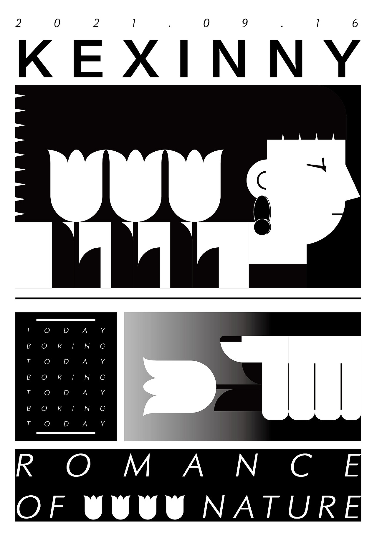 每日摸鱼 黑白插画练习（图ZMjcyNTM0Mjk2） - 创作习作 - 站酷设计师快乐肚子KGS原创素材 - 站酷ZCOOL