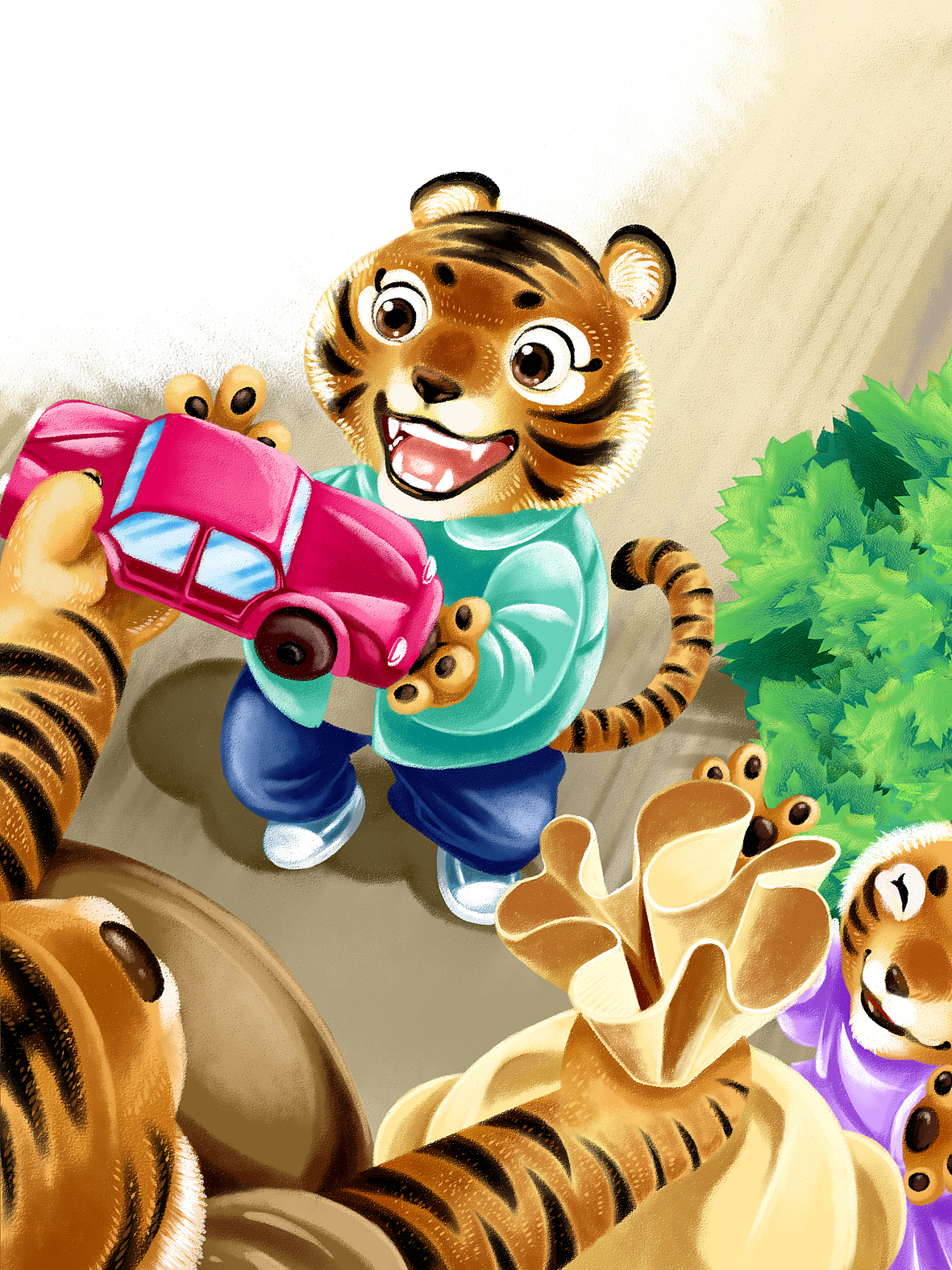 《大老虎家的小宠物》嘟嘟动物世界大历险（图ZMjkxMTAyMTYw） - 绘本 - 站酷设计师tuteng000001原创素材 - 站酷ZCOOL