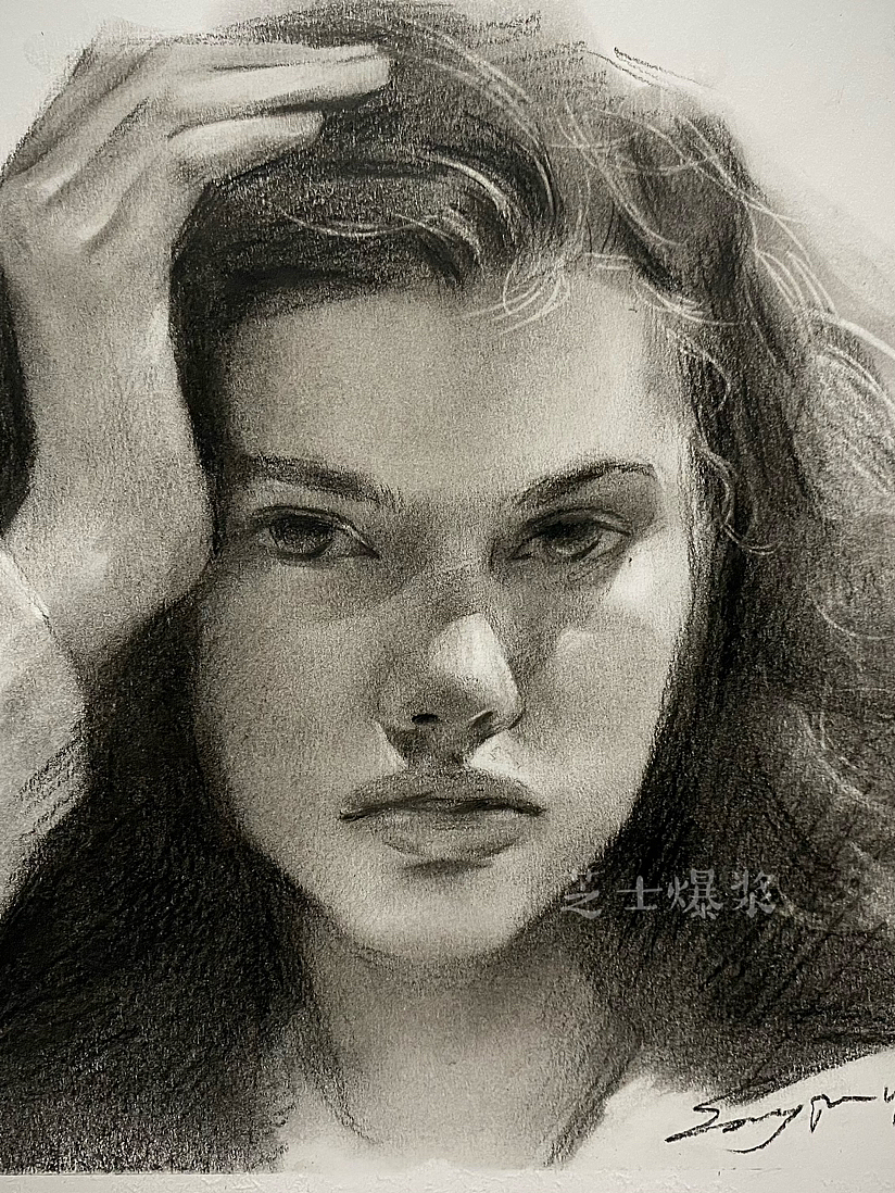 發(fā)發(fā)發(fā)發(fā)素描（圖ZMzI5MzAwODQ4） - 繪畫 - 站酷設計師芝士爆漿原創(chuàng)素材 - 站酷ZCOOL