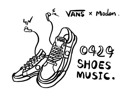 vans x moden tee形系列