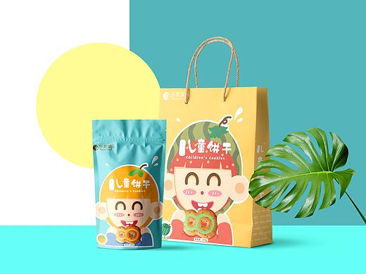 儿童食品插画包装设计