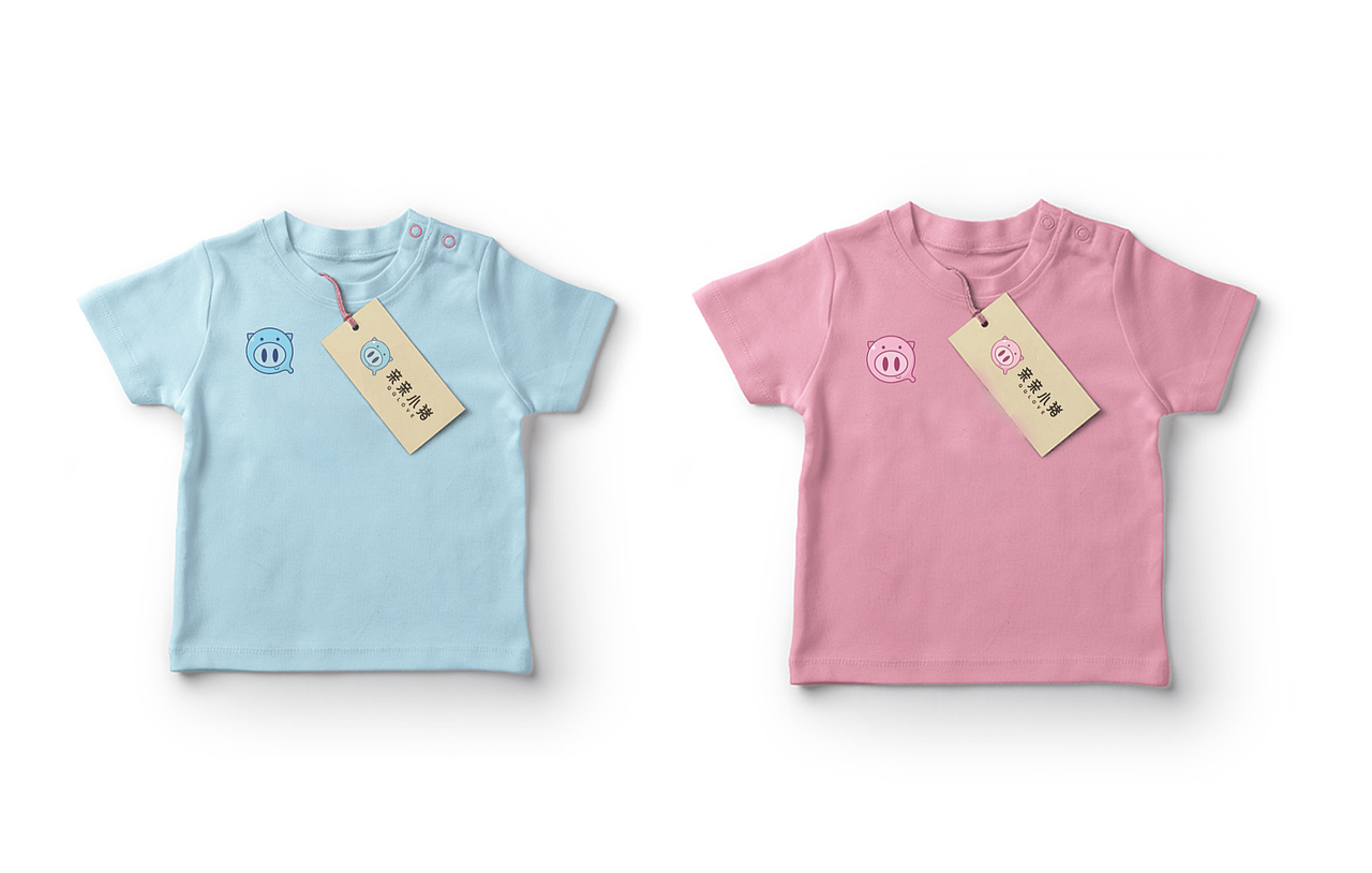 服装业-《亲亲小猪》童装LOGO设计/VI设计/IP设计-卡通