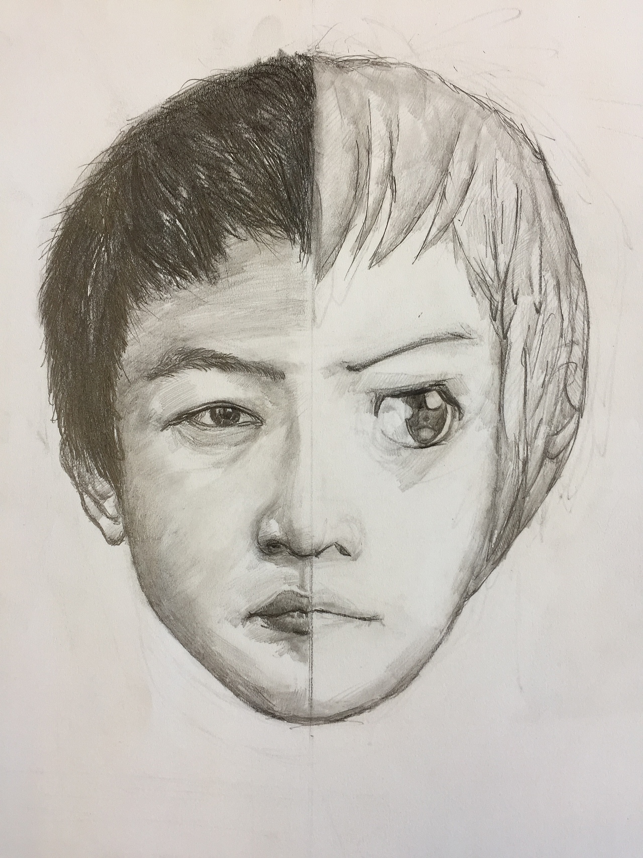 chucky chuck 半脸素描