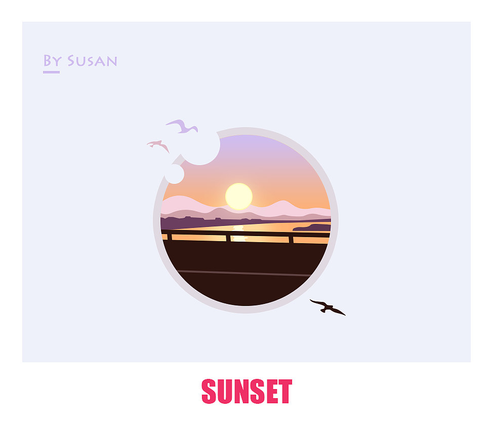 sunset（图ZNzUwNjY5MzI=） - 艺术插画 - 站酷设计师sunsan原创素材 - 站酷ZCOOL