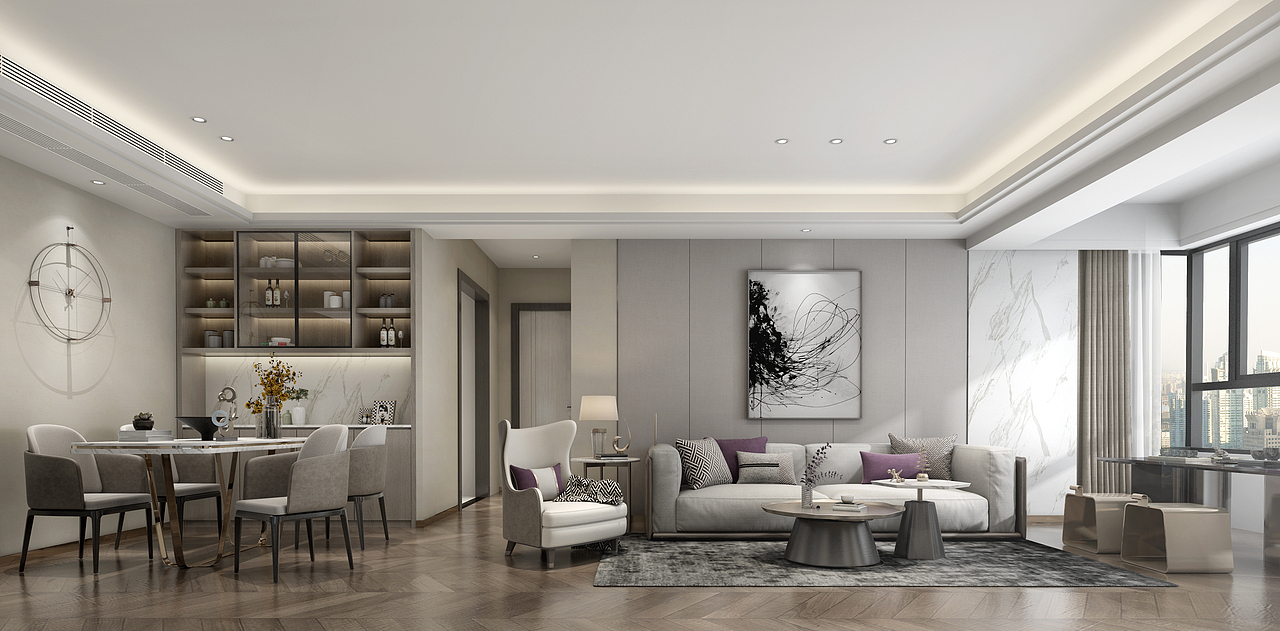 现代风格效果图（图ZMTYwNzkxNDQ0） - 家装设计 - 站酷设计师皓子C原创素材 - 站酷ZCOOL