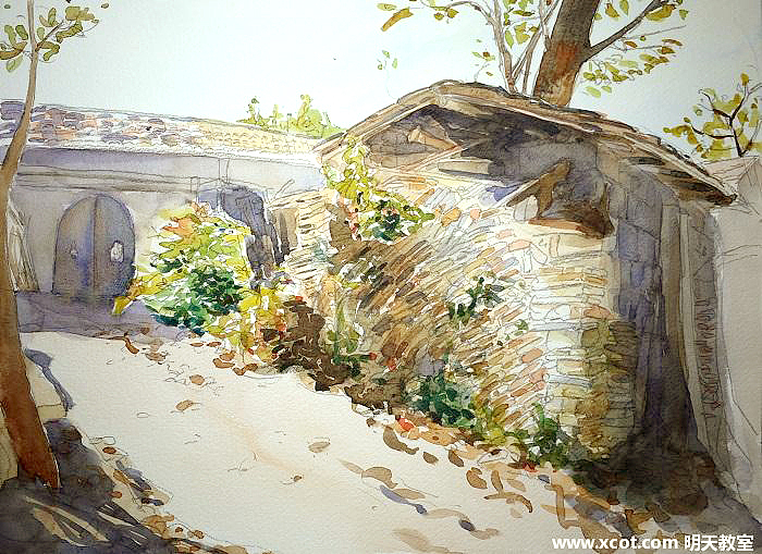 第1期手绘水彩风景周末班作品（图ZMTE3NjQyMTY=） - 商业插画 - 站酷设计师明天教室原创素材 - 站酷ZCOOL