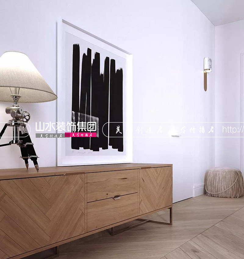 轻奢原木风,小户型新中式就该这样装修设计,典范!