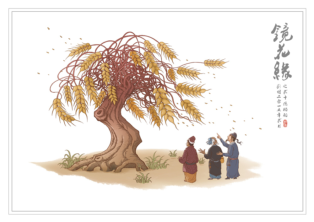 我的《镜花缘》(1-100)（图ZMzcwMjE2MDg=） - 创作习作 - 站酷设计师刘明de画画本子原创素材 - 站酷ZCOOL
