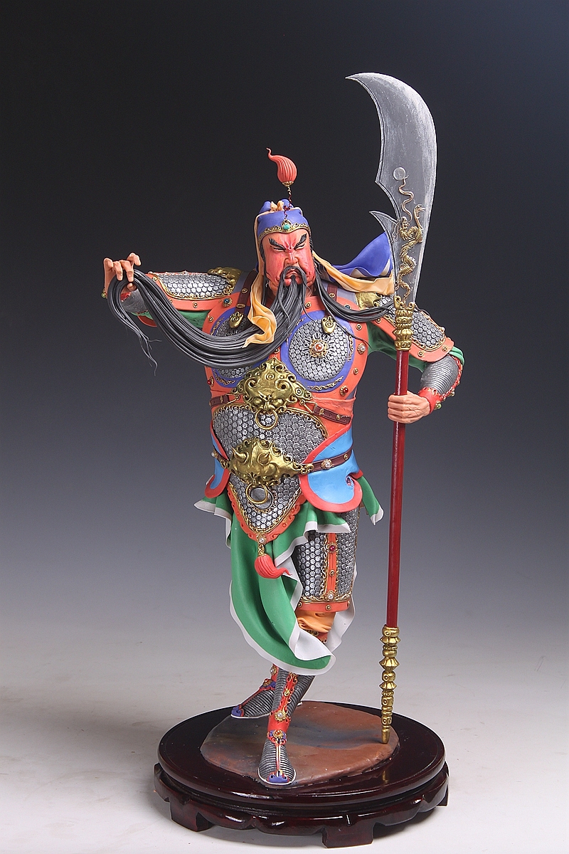 贺加贵面塑软陶关羽