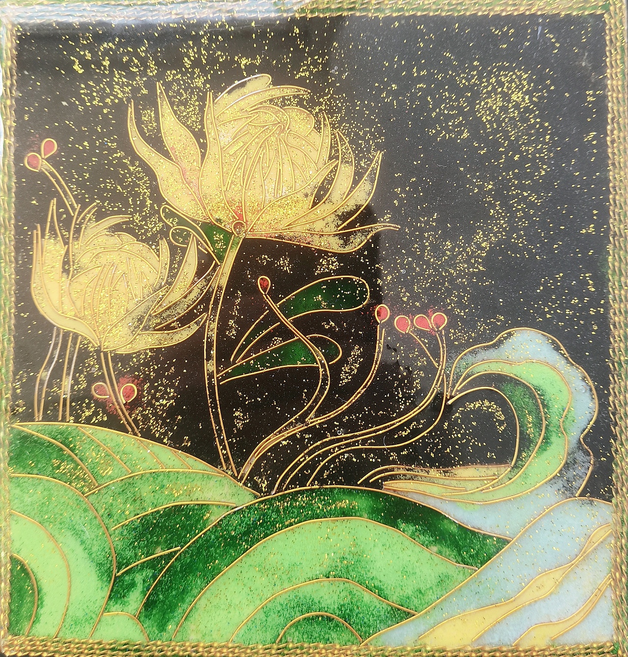 非遗工艺画-掐丝珐琅工艺画（图ZMjc4OTQ5MDAw） - 绘画 - 站酷设计师初夏倾情原创素材 - 站酷ZCOOL