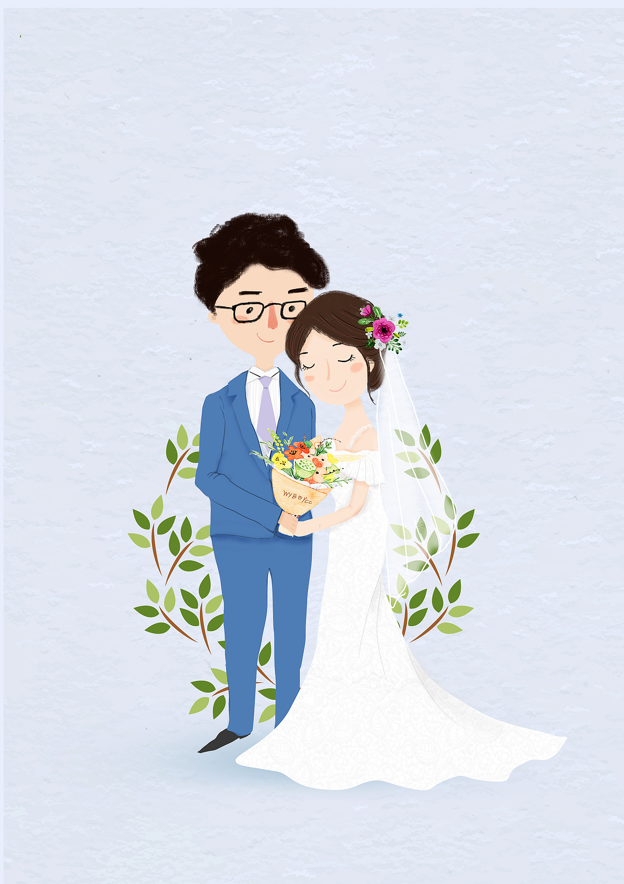 两个人（图ZMTc5MjE0NjA0） - 艺术插画 - 站酷设计师小小腐草原创素材 - 站酷ZCOOL