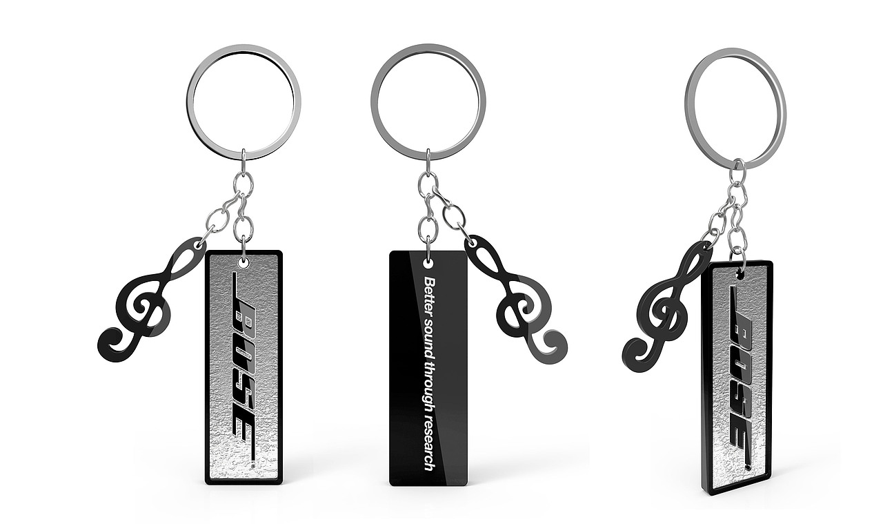 给高大上的BOSE音箱做的钥匙扣