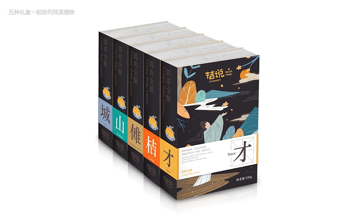 塔望 | 桔说【四库全酥】产品包装创意（图ZMTQ2NzU3ODI0） - 包装 - 站酷设计师塔望品牌管理原创素材 - 站酷ZCOOL