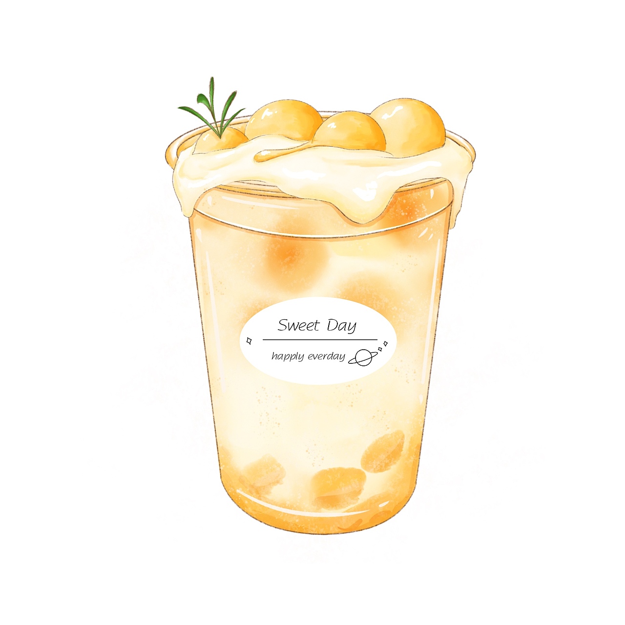 饮品插画（图ZMjc0NTU3MTg0） - 商业插画 - 站酷设计师J_BoBo原创素材 - 站酷ZCOOL