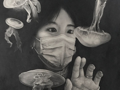 观海月（个人主页-ZNjI3MzE3Mjg=） - 绘画 - 站酷设计师BruceJn原创素材 - 站酷ZCOOL