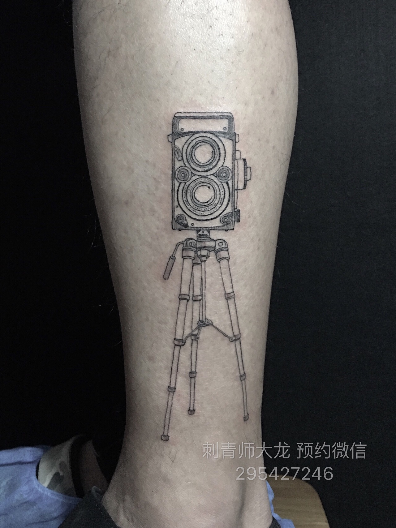 老式照相机纹身照相机纹身北京文身刺青师大龙